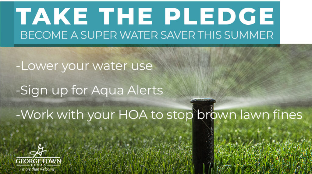 Take the water saving pledge